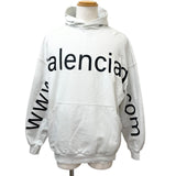 バレンシアガ LARGE FIT HOODIE ダメージ加工 スウェット パーカー オフホワイト 1 メンズ - NEWSED