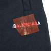 バレンシアガ Laurel Baggy Sweatpants ダメージ加工 バギースウェット パンツ ブラック XS メンズ
