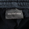 バレンシアガ Laurel Baggy Sweatpants ダメージ加工 バギースウェット パンツ ブラック XS メンズ