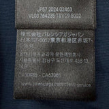 バレンシアガ LAUREL CLASSIC MEDIUM FIT T-SHIRT ロゴ刺繍 ダメージ加工 クルーネック ショートスリーブ 半袖Ｔシャツ ネイビー M メンズ - NEWSED