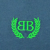 バレンシアガ LAUREL CLASSIC MEDIUM FIT T-SHIRT ロゴ刺繍 ダメージ加工 クルーネック ショートスリーブ 半袖Ｔシャツ ネイビー M メンズ - NEWSED