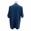 バレンシアガ LAUREL CLASSIC MEDIUM FIT T-SHIRT ダメージ加工 ロゴ刺繍 ショートスリーブ 半袖Ｔシャツ ネイビー S メンズ