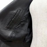 アクネストゥディオズ LEATHER BIKER JACKET レザー バイカー ライダースジャケット ブラック 34 レディース - NEWSED