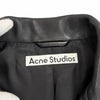 アクネストゥディオズ LEATHER BIKER JACKET レザー バイカー ライダースジャケット ブラック 34 レディース