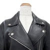 アクネストゥディオズ LEATHER BIKER JACKET レザー バイカー ライダースジャケット ブラック 34 レディース
