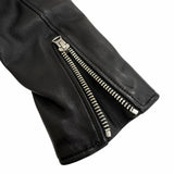 アクネストゥディオズ LEATHER BIKER JACKET レザー バイカー ライダースジャケット ブラック 34 レディース - NEWSED