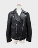 アクネストゥディオズ LEATHER BIKER JACKET レザー バイカー ライダースジャケット ブラック 34 レディース