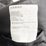 アクネストゥディオズ LEATHER BIKER JACKET レザー バイカー ライダースジャケット ブラック 34 レディース - NEWSED