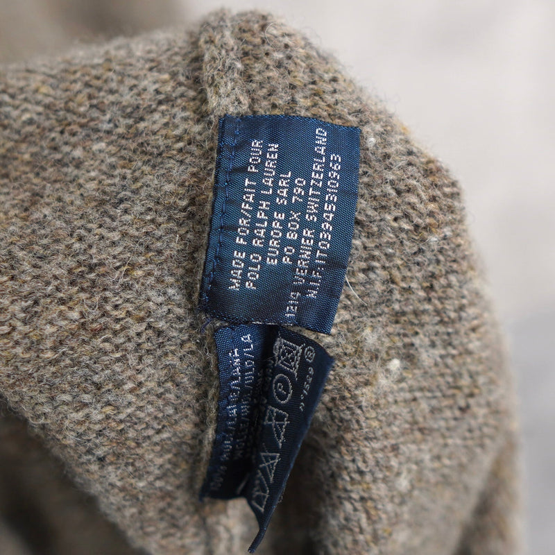Leather Button Wool Cardigan - NEWSED
