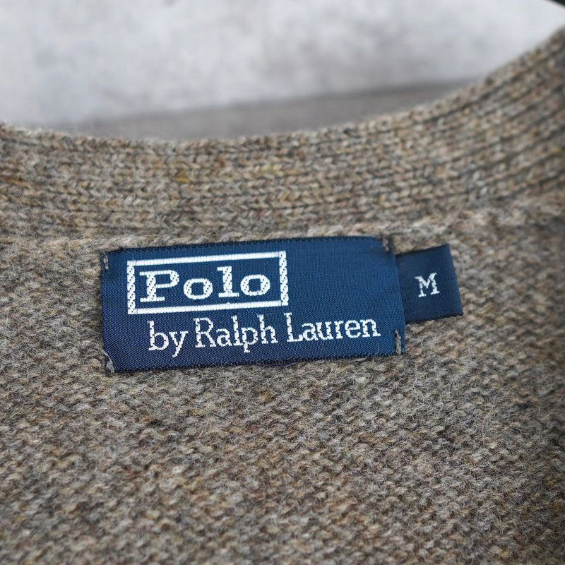 Leather Button Wool Cardigan - NEWSED