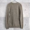 Leather Button Wool Cardigan