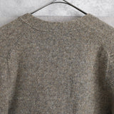 Leather Button Wool Cardigan - NEWSED