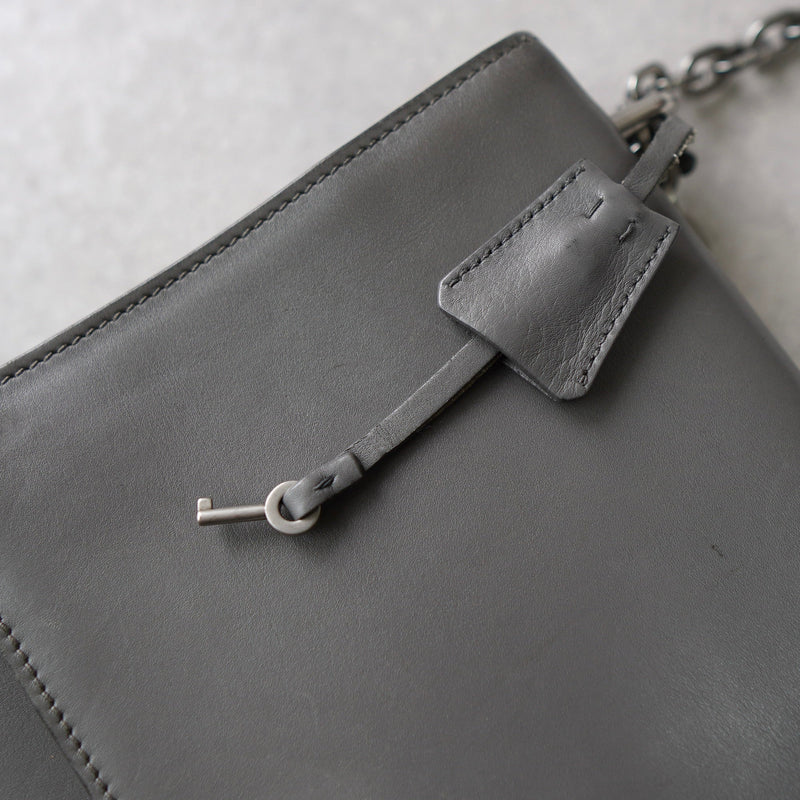 Leather Chain Shoulder Bag - NEWSED