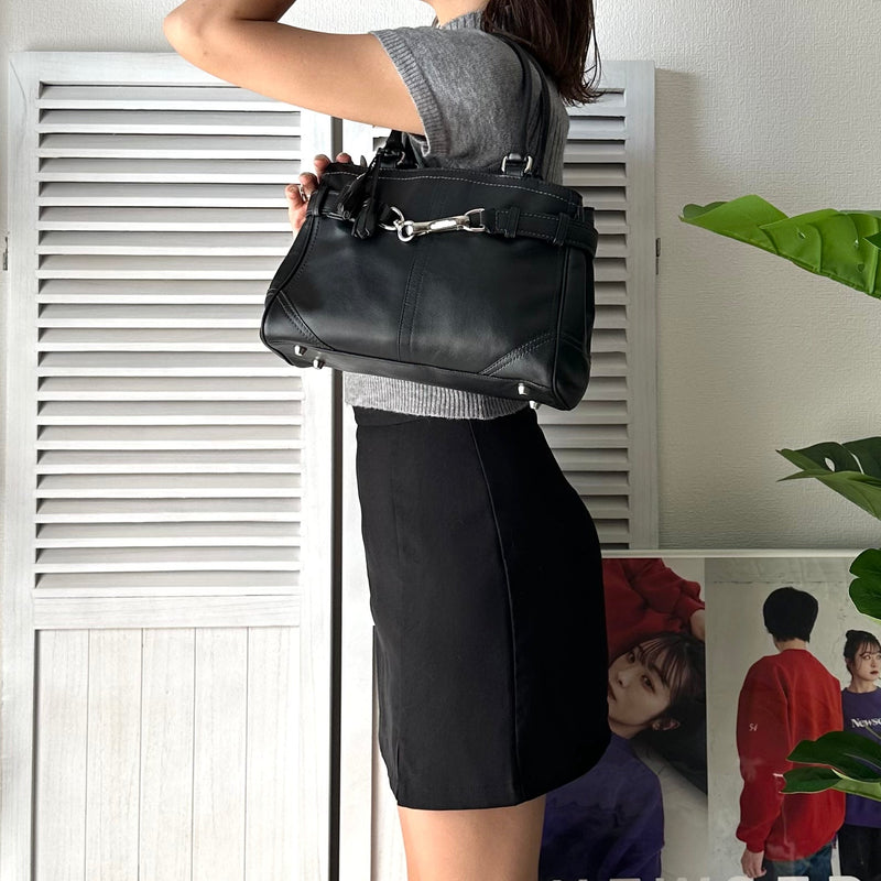 Leather Hand Bag - NEWSED