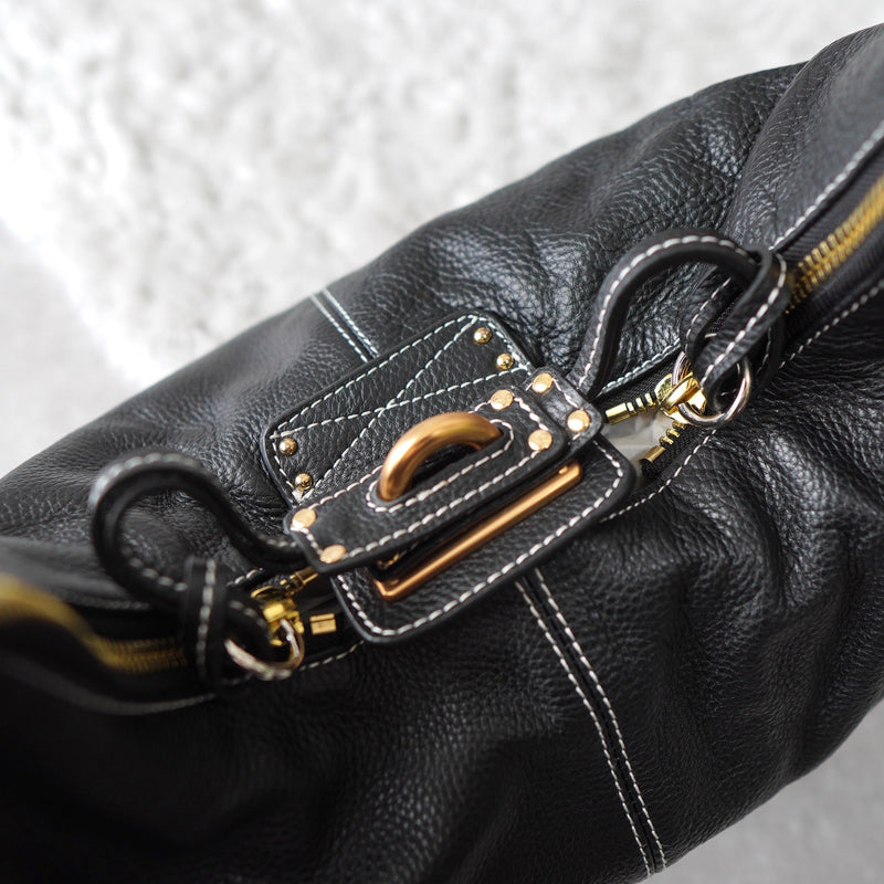Leather One Shoulder Bag｜Made in Italy - NEWSED