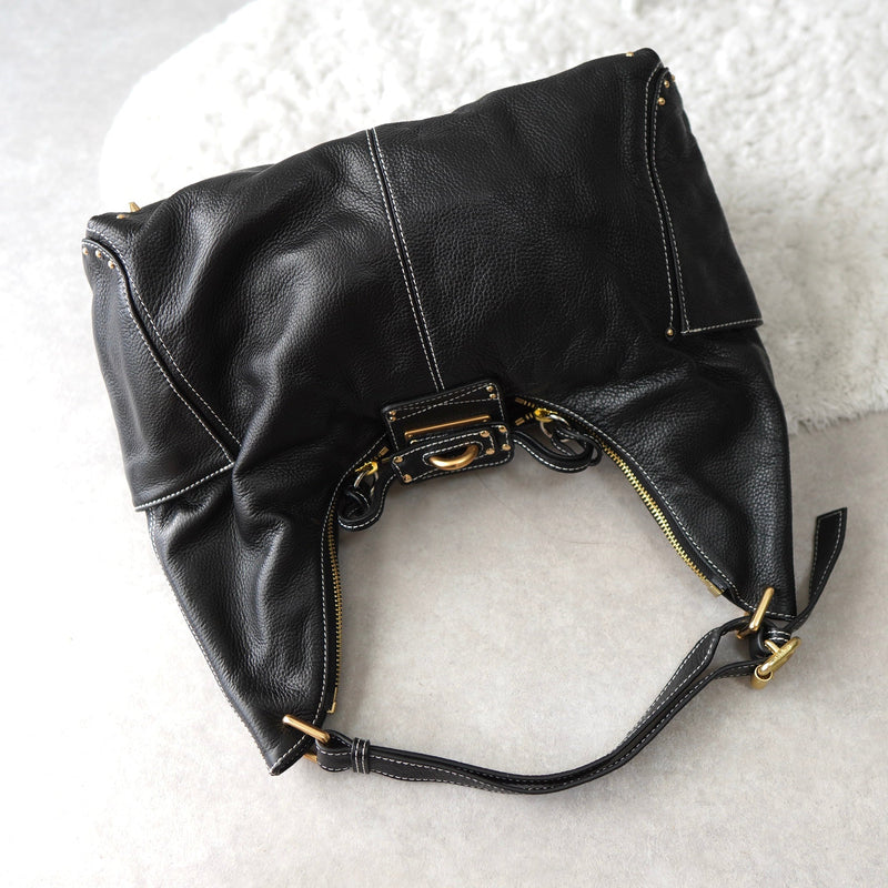 Leather One Shoulder Bag｜Made in Italy - NEWSED
