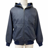 ア ベイシング エイプ LEATHER SHARK HOODIE JACKET シャークパーカー レザージャケット ネイビー M メンズ - NEWSED