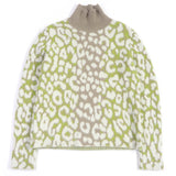 ディオール オム Leopard Cashmere High Neck Sweater ニット ベージュ系 M メンズ - NEWSED