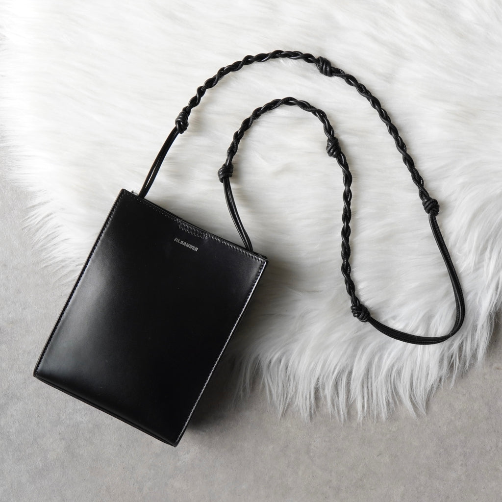 ジルサンダー タングル スモール レザー ショルダーバッグ ブラック