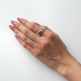 Locking Silver Ring Size:16 - NEWSED