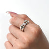 Locking Silver Ring Size:16