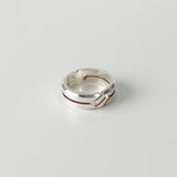 Locking Silver Ring Size:16 - NEWSED