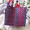 Logo basket hand bag