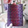 Logo basket hand bag