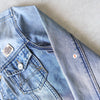 Logo batched denim jacket