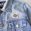 Logo batched denim jacket