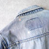 Logo batched denim jacket