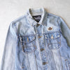 Logo batched denim jacket