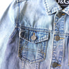 Logo batched denim jacket