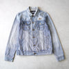 Logo batched denim jacket