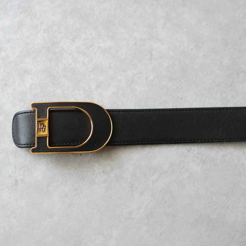 Logo buckle leather belt - NEWSED