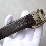 Logo buckle leather belt - NEWSED