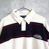 Logo Design Stripe Collar Sweatshirt