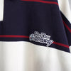 Logo Design Stripe Collar Sweatshirt
