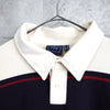 Logo Design Stripe Collar Sweatshirt