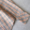 Logo embroidere burberry checked shirt