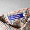 Logo embroidere burberry checked shirt