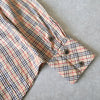 Logo embroidere burberry checked shirt