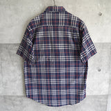 Logo embroidered burberry check shirt - NEWSED