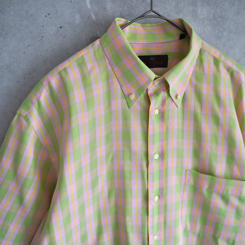 Logo embroidered check shirt｜Made in Italy - NEWSED