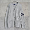 Logo Embroidery Arm Line Cardigan
