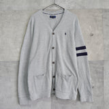 Logo Embroidery Arm Line Cardigan - NEWSED