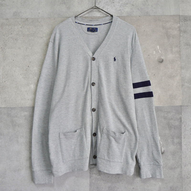 Logo Embroidery Arm Line Cardigan - NEWSED