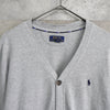 Logo Embroidery Arm Line Cardigan