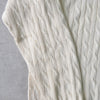 Logo Embroidery Cable Knit Collar Sweater