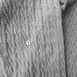 Logo Embroidery Cable Knit Collar Sweater - NEWSED